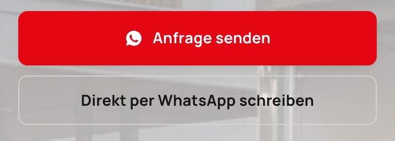 Recorte de los dos botones de ReDirect en móvil: enviar solicitud y escribir directamente por WhatsApp.